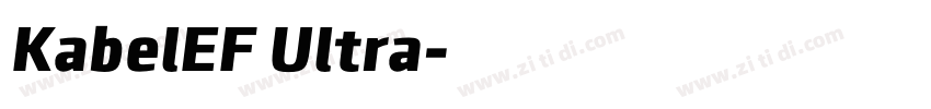 KabelEF Ultra字体转换